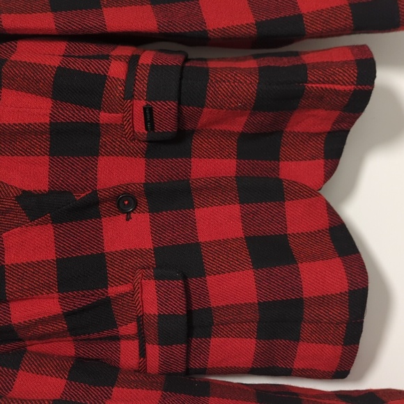 Pink Tartan red buffalo plaid jacket - Picture 7 of 10